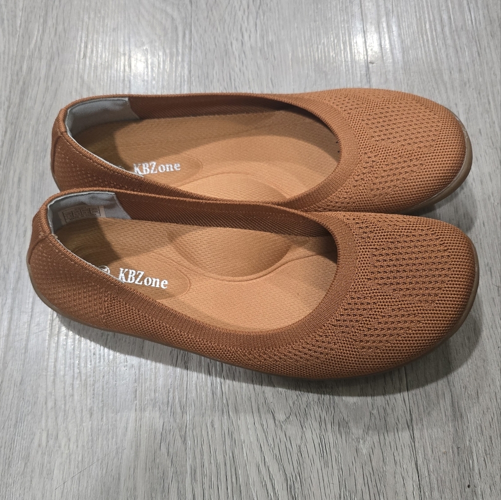 KB Zone Fabric Mesh Ballet Flats 7.5